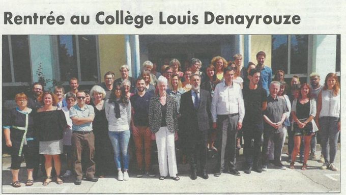 Article presse Rentrée au Collège Louis Denayrouze Bulletin d'Espalion 04 09 2018.jpg